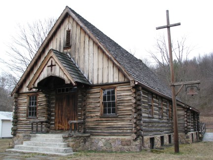 log cabin church
